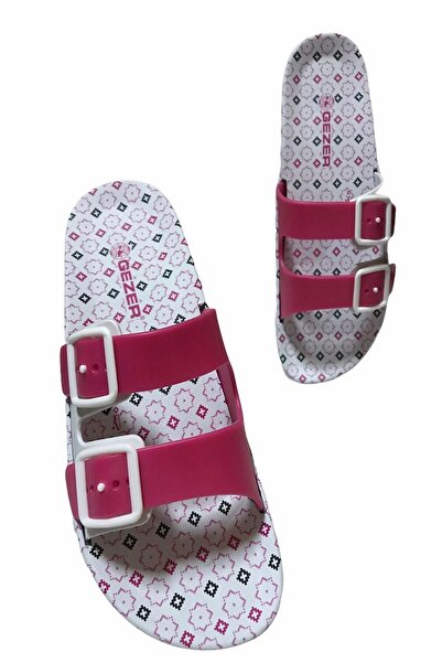 GEZER Papuci de damă cu talpă moale anti-alunecare cu cataramă