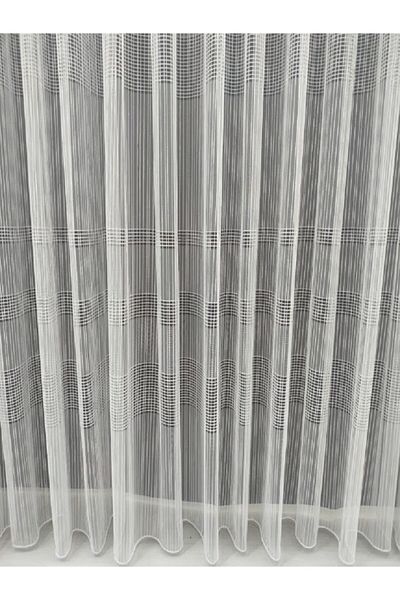 evihtiyaclarim by IOC Tulle Curtain New Season Does Not Like Iron Draped Simple And Elegant 1 X 2 Sparse Pleated
