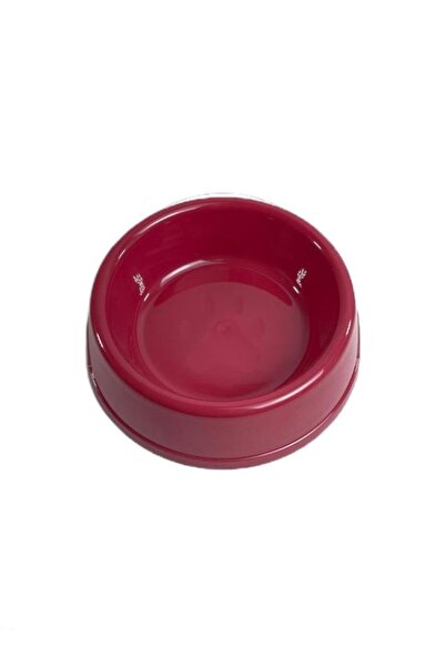 Miapet Patili Plastik Kedi-köpek Mama Ve Su Kabı 400 Ml Kırmızı