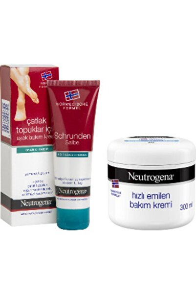 Neutrogena Foot Care Cream for Cracked Heels 50 Ml and Fast Absorbing Care Cr...