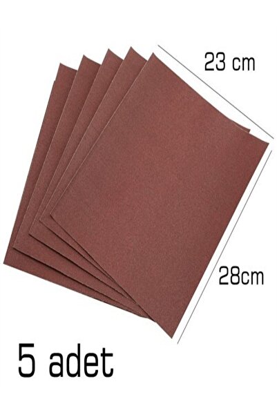 FırsatYapıMarket Kağıt Zımpara Su Zımparası No 80 Kum 5 Adet