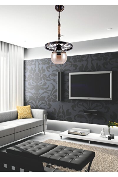 Genel Markalar Ybdizayn 9190-1p Bpt Tekli Sarkıt Avize - Siyahpatina 9190-1p Bpt