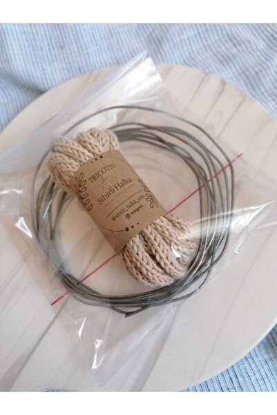 Sihirlihalka مجموعة صنع سلك التريكوتين - بني فاتح