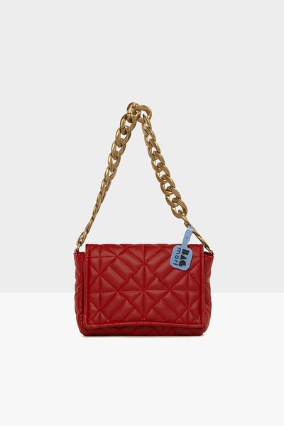 Bagmori Red Women's Embroidered Thick Chain Cover Bag M000006109