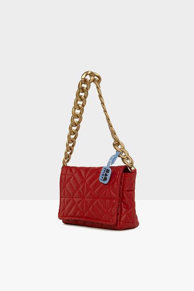 Bagmori Red Women's Embroidered Thick Chain Cover Bag M000006109