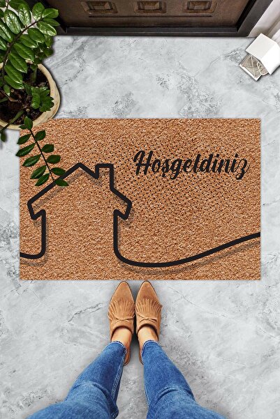 Evsebu Home Illustrated Welcome Decorative Door Mat