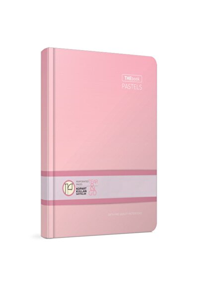 Gıpta دفتر باستيل مقاس 17x24 سم، 120 ورقة، مربعات، لون وردي