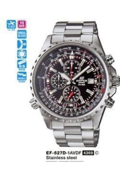 Casio Ceas barbatesc Casio EF-527D-1AVEF, Quartz, 46mm, 10ATM