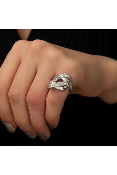 Gumush Gümüş Örgü Model Fantazi Yüzük