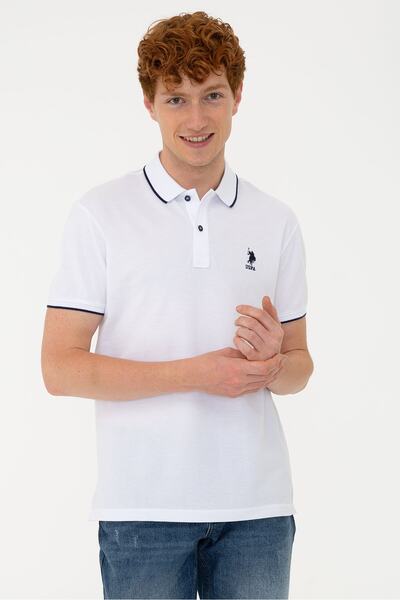 U.S. Polo Assn. White Men's T-Shirt
