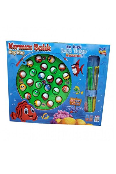Kayyum Oyuncak Balık Yakalama Oyunu 24 Balık 4 Olta-pilli Müzikli-