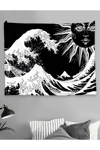 Buka Shops Tapiserie Perete Soare Black Wave 70x90 Cm
