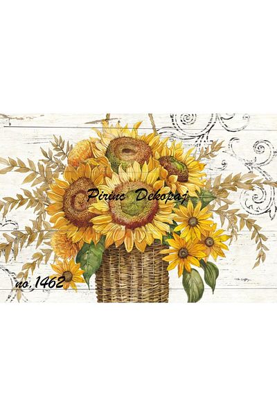 LİNEART Brass Decopage Paper La 1462