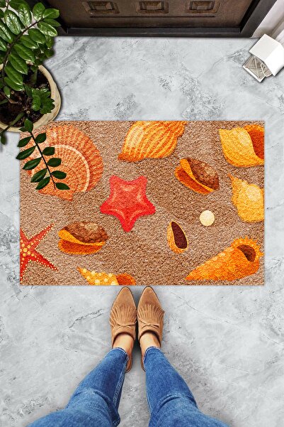 Evsebu Pearl Shell on Sand Decorative Door Mat