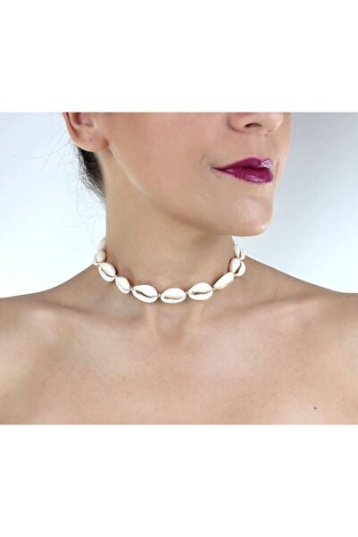 Hazeran accessories Deniz Kabuklu Choker Kolye