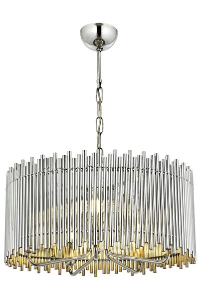 Avonni Avonnı Av-60056-k50 Krom Kaplama Modern Avize, E14, Metal, 50cm