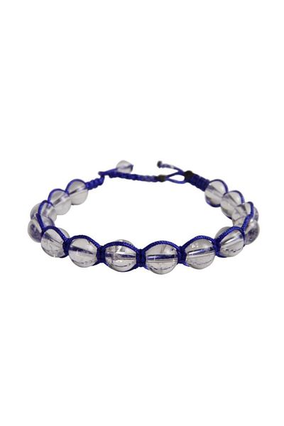 Saff Doğal Taş Certified Crystal Quartz Macrame Natural Stone Bracelet201878