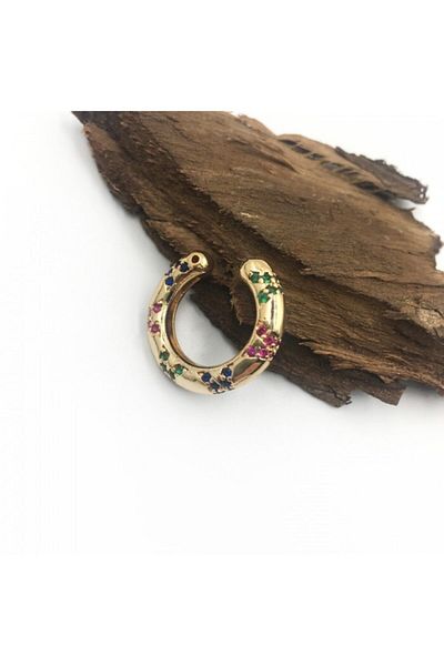 Artikel Colorful Zircon Stone Cartilage Earrings