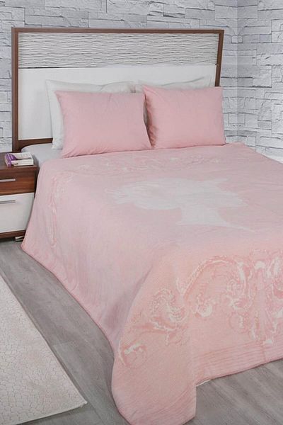Dinarsu Cotton Double Sided Blanket - 200X220 Belinda Pink