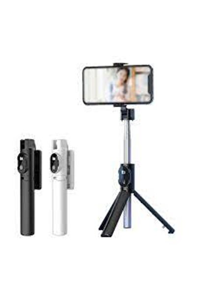 BLUPPLE Selfie Çubuğu Bluetooth Gimbal Tripot Stick Kumandalı Tripod Kablosuz