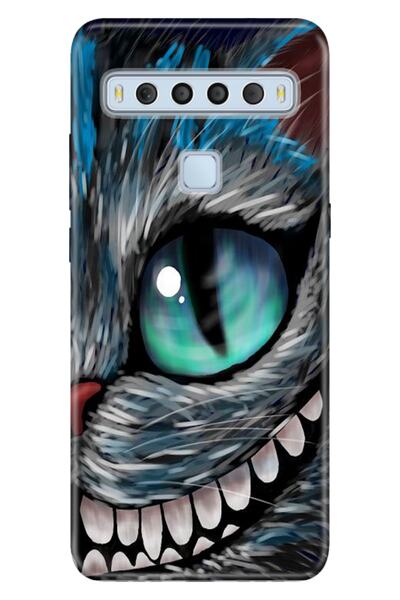 TCL 10L Compatible Case Pure Modern Patterned Silicone Cheeky Cat