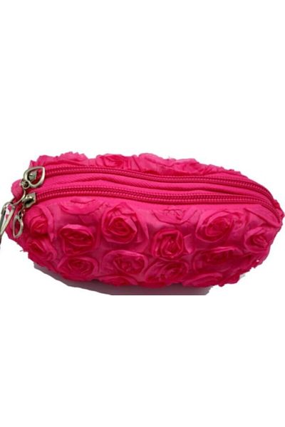 Yenigeldi Τσάντα μακιγιάζ Pink Rose, Τσάντα μακιγιάζ με λουράκι