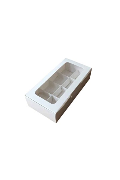 TT Tahtakale Toptancıları Asetat Pencereli Karton Kutu 20x10x5 cm 8 Bölmeli K...