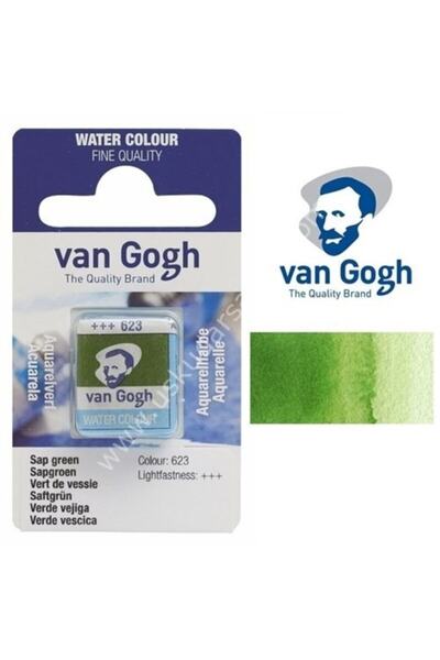 Talens Van Gogh Tablet Suluboya 1/2 Sap Green- 623