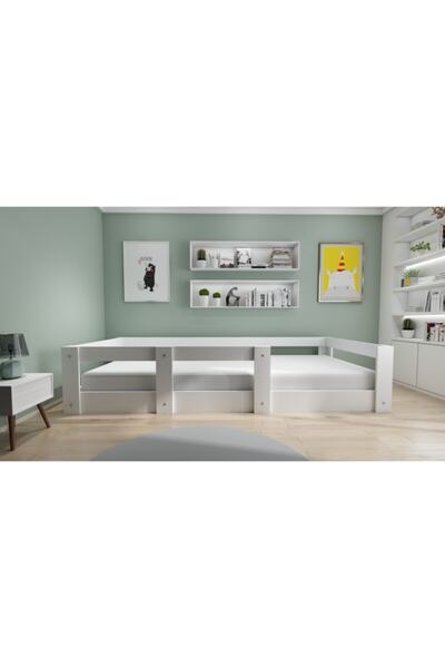Herseycik Ninnimo Montessori Suntalem Karyola Beyaz Y15 - 90x190 Yatak Uyumlu...
