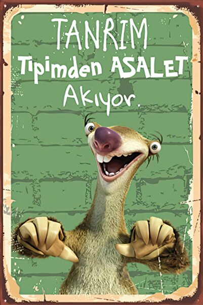 Hayal Poster Asalet Retro Ahşap Poster