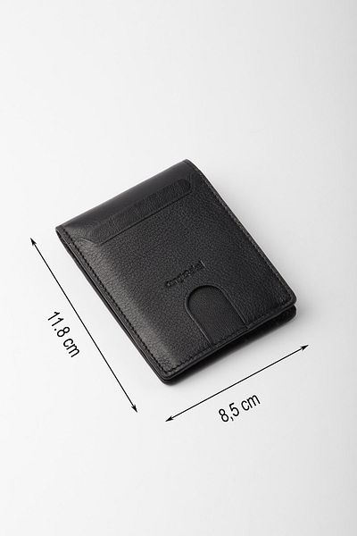 CENGİZ PAKEL Genuine Leather Men's Wallet (black)