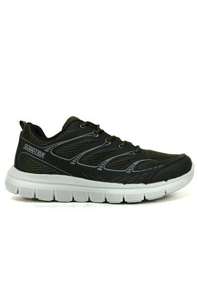Scooter Khaki Green Lace-Up Casual Men's Shoes