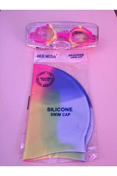 BERMUDA Silikon Bone Çocuk Yüzücü Gözlük 2li Set Cocuk-p