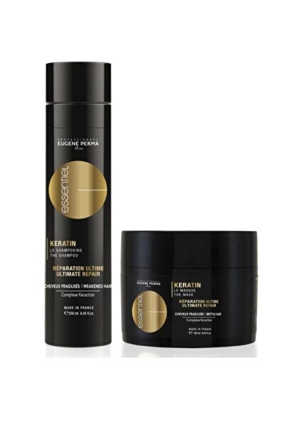 Eugene Perma Eugene Yıpranmış Röfleli Boyalı Saçlar Için Keratin Şampuan 250 ml Keratin Maske 150 ml