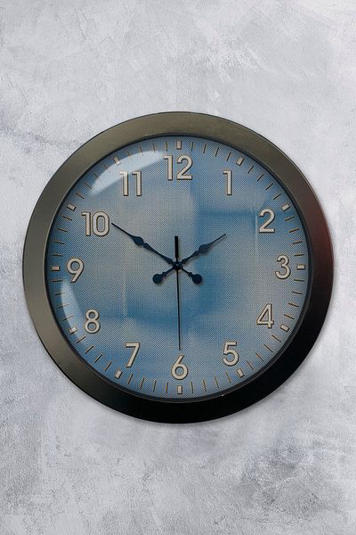 Kasva Concept Gift 36 cm Black Metal Unusual Wall Clock