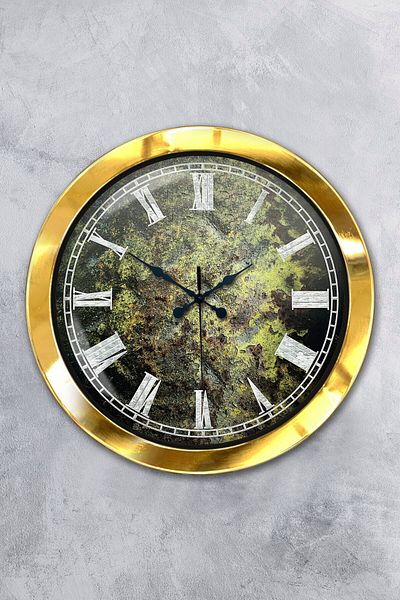 Kasva Concept Gift 36 cm Gold Metal Floor Wall Clock