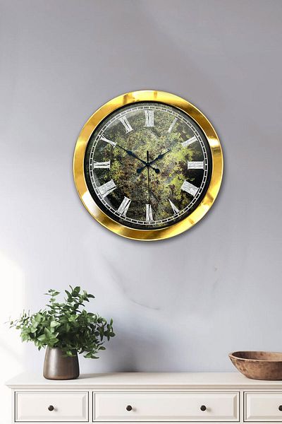 Kasva Concept Gift 36 cm Gold Metal Floor Wall Clock