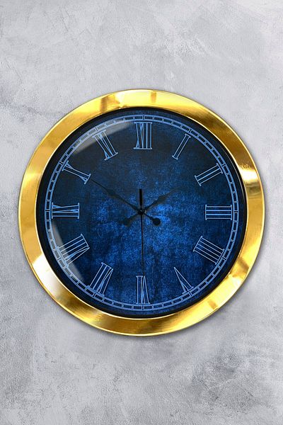 Kasva Concept Gift 36 cm Gold Metal New Tone Wall Clock