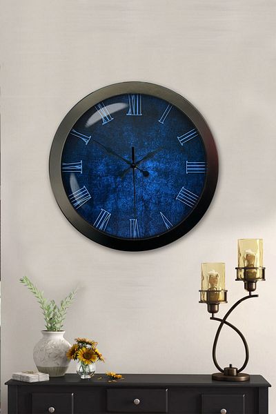 Kasva Concept Gift 36 cm Black Metal Fantastic Wall Clock