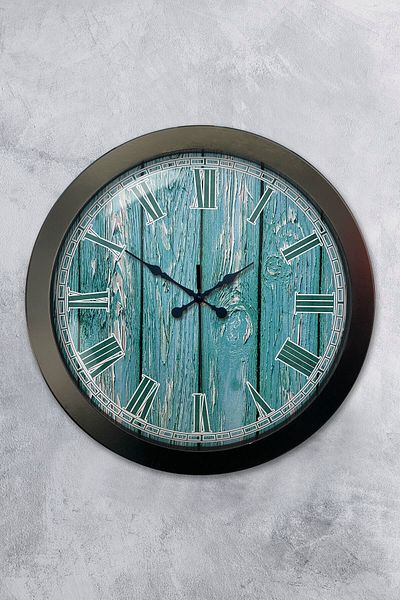 Kasva Concept Gift 36 cm Black Metal Cool Wall Clock