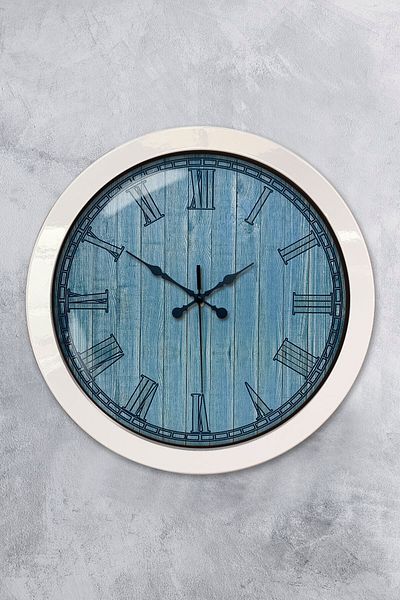 Kasva Concept Gift 36 cm White Metal New Wall Clock