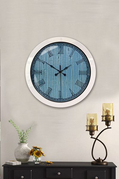 Kasva Concept Gift 36 cm White Metal New Wall Clock