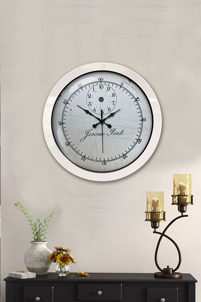 Kasva Concept Gift 36 cm White Metal Design Wall Clock
