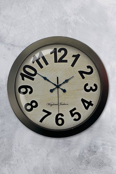 Kasva Concept Gift 36 cm Black Metal Milano Wall Clock