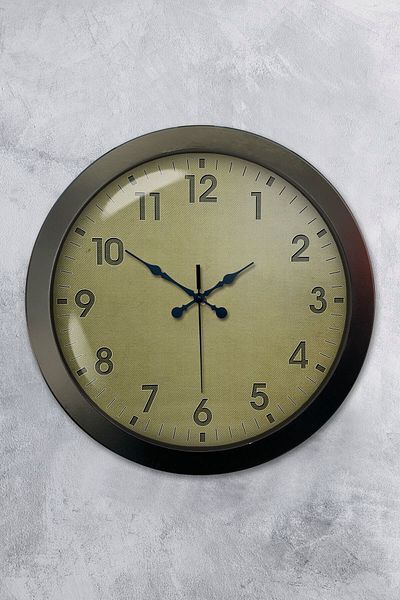 Kasva Concept Gift 36 cm Black Metal Classic Wall Clock