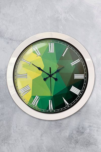 Kasva Concept Gift 36 cm White Metal Modern Wall Clock