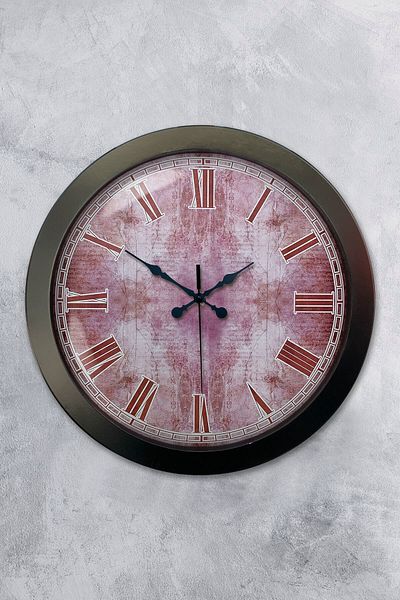 Kasva Concept Gift 36 cm Black Metal Eros Wall Clock