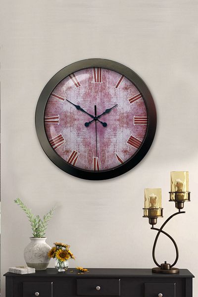 Kasva Concept Gift 36 cm Black Metal Eros Wall Clock
