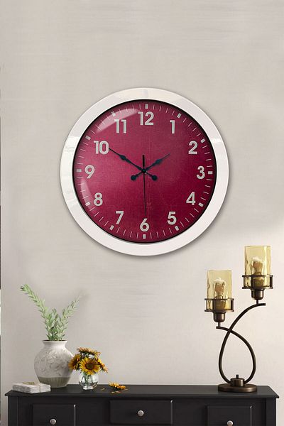 Kasva Concept Gift 36 cm White Metal Classic Wall Clock