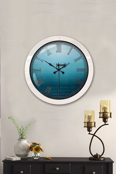 Kasva Concept Gift 36 cm White Metal Kayyo Wall Clock